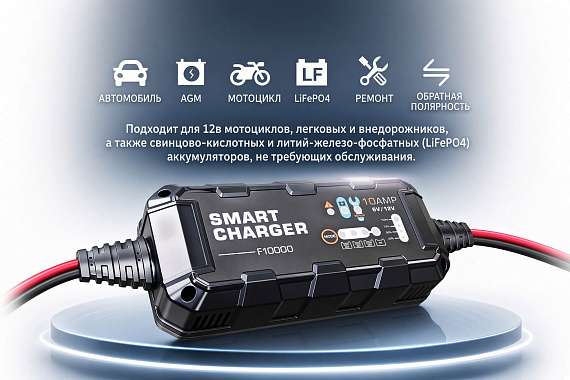 F10000 - автоматическое зарядное устройство 10A