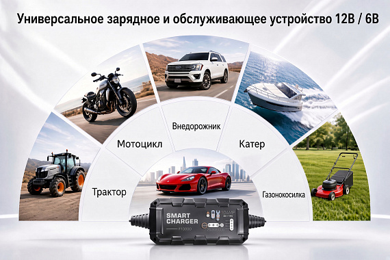 F10000 - автоматическое зарядное устройство 10A